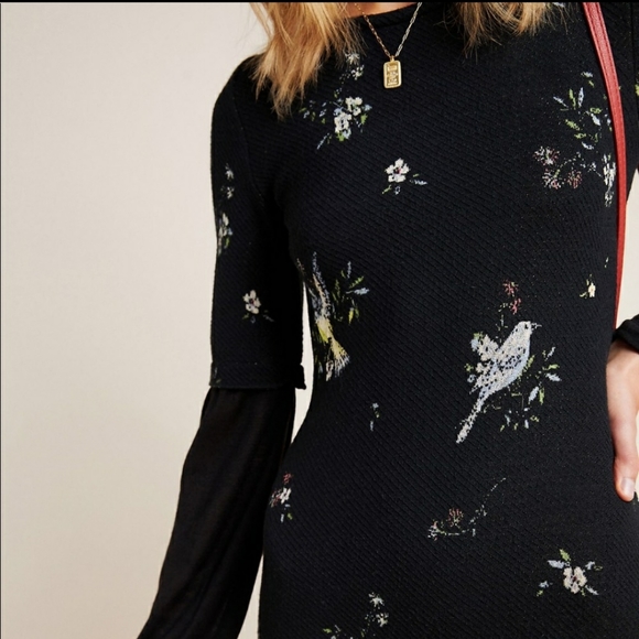 Anthropologie Aldomartins Bird Sweater Dress NWT - Picture 5 of 11